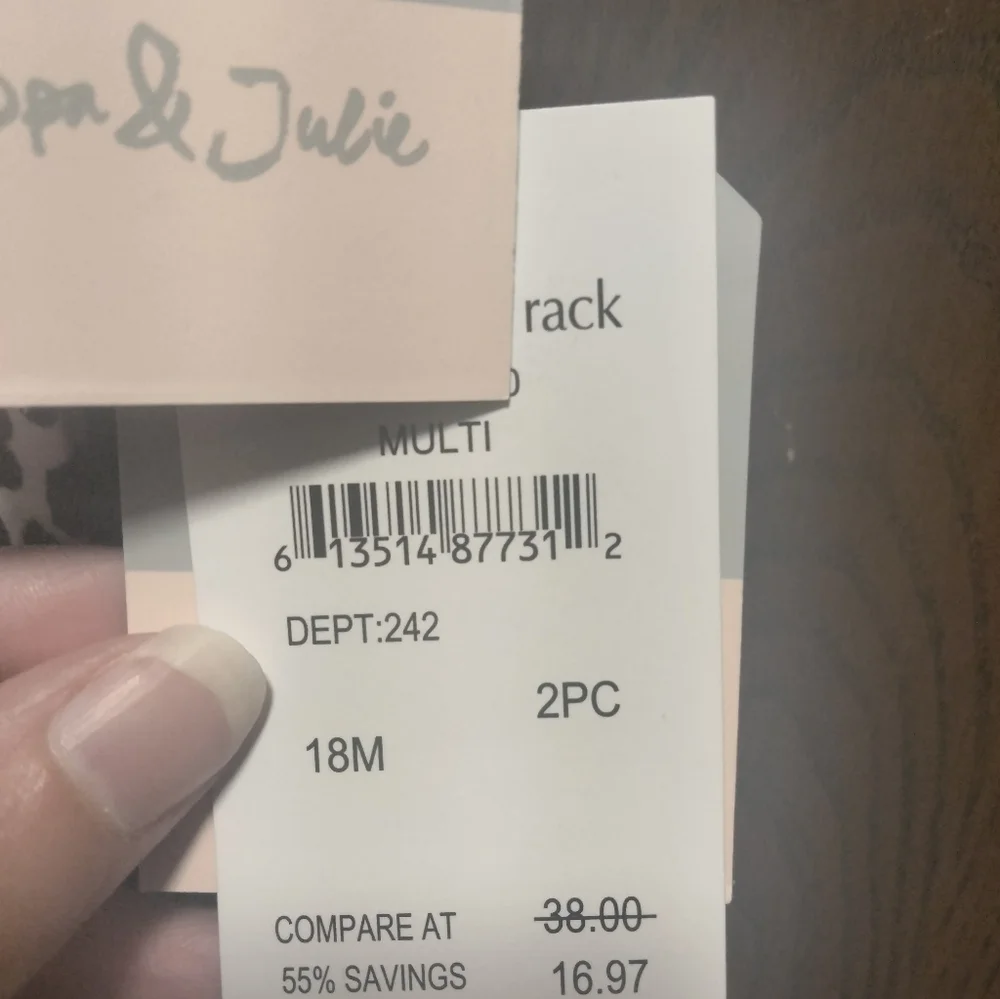 NWT Pastourelle By Pippa & Julie Baby Girl's Romper Set